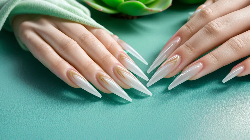 Materiales de acrílico y cuaderno de notas técnicas de manicurismo