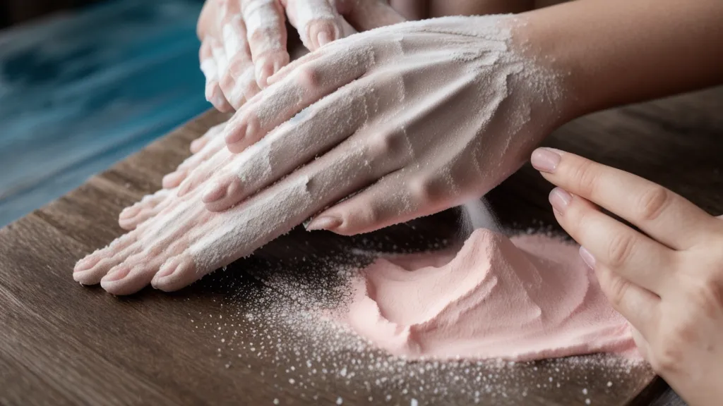 Organización de esmaltes en gel en un nuevo estudio de uñas profesional.