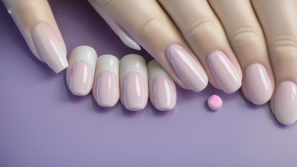 Set de uñas acrílicas terminado mostrando una estructura y peralte profesional.