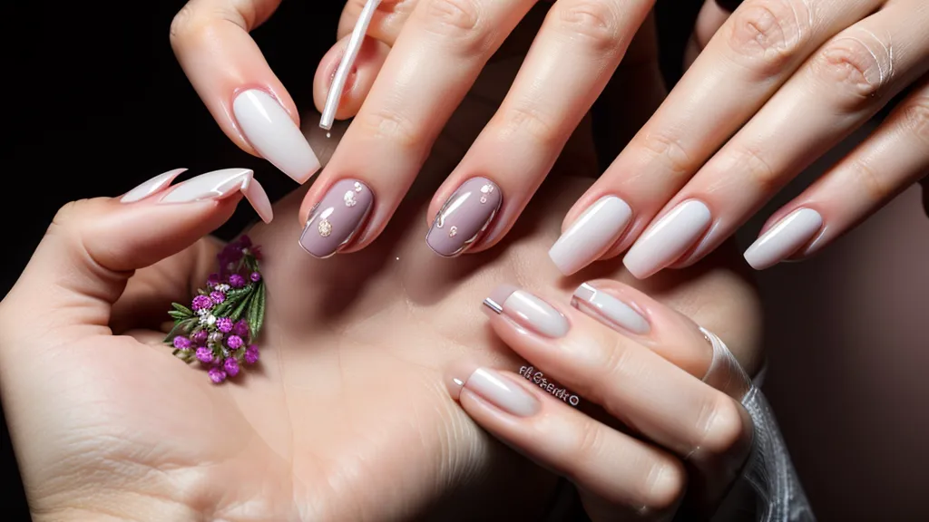 Práctica de nail art a mano alzada comparando el diseño con una foto de inspiración en el celular, ejercicio clave en un curso de uñas online