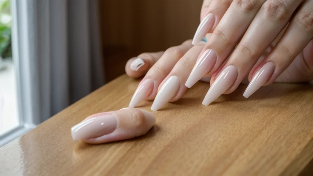 Teléfono móvil mostrando un curso de uñas online junto a pinceles profesionales