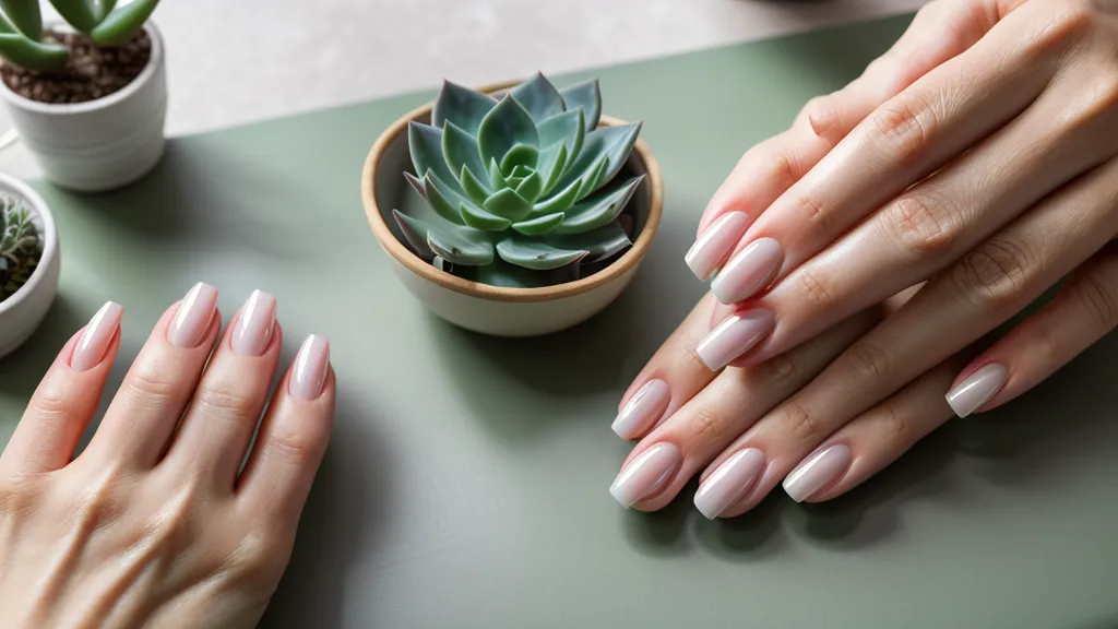 Set de uñas acrílicas terminado como ejemplo del trabajo de una manicurista en casa en Puebla