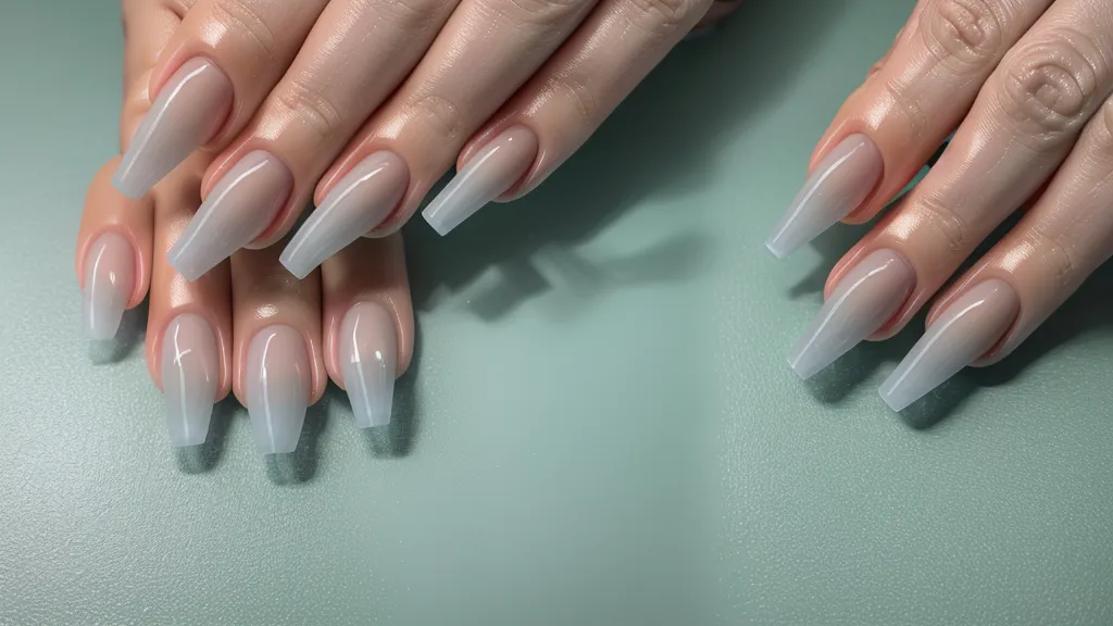 Laptop con curso de uñas online junto a mano de práctica profesional