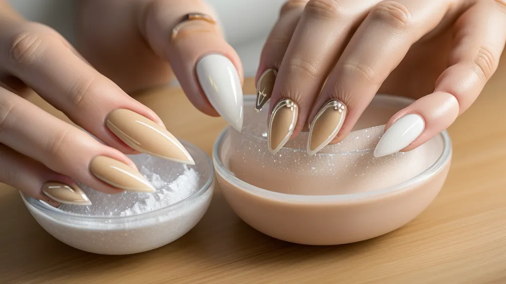 Manicurista practicando trazos finos en una plantilla de diseño de uñas