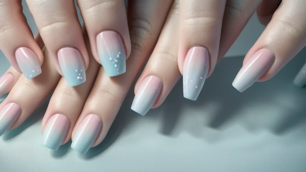 Mano de manicurista sosteniendo pincel ergonómico durante una jornada de trabajo