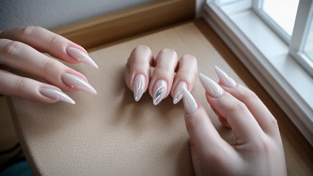 Torno portátil de uñas cargándose en una mesa de manicurismo profesional junto a un celular