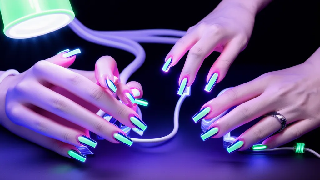 Lámpara LED profesional para uñas con tecnología de curado dual.