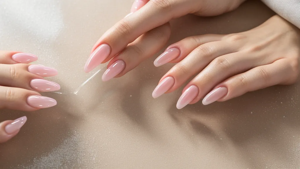 Comparación entre un tutorial de celular borroso y un libro de diseños de uñas impreso para nail art en México