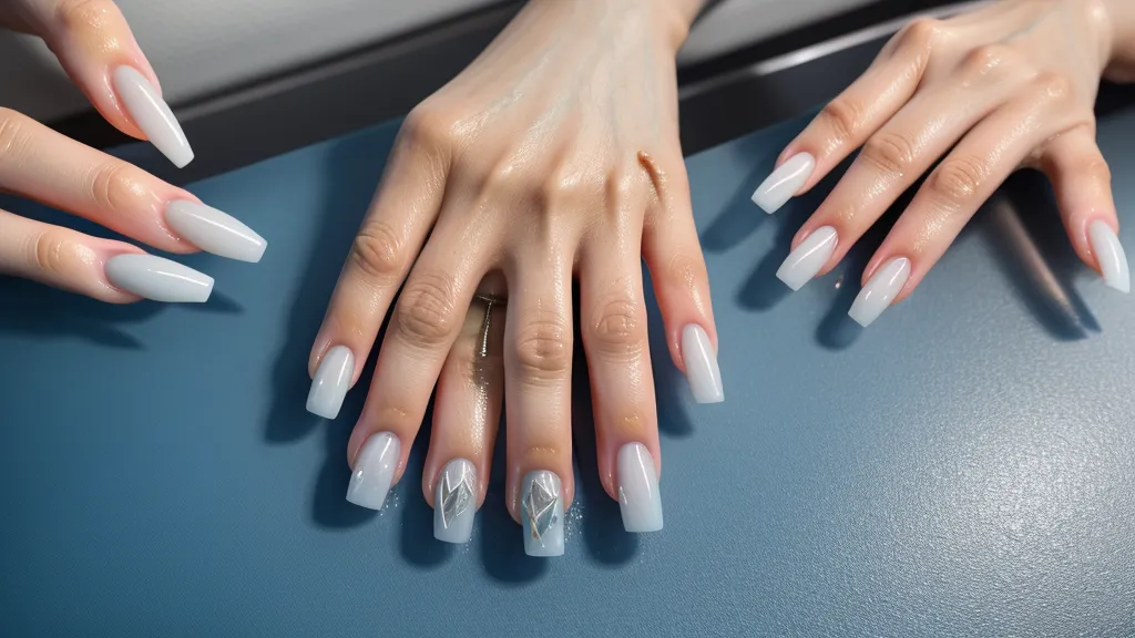 Espacio de trabajo de manicurista organizado con plantillas y agenda de citas lista.
