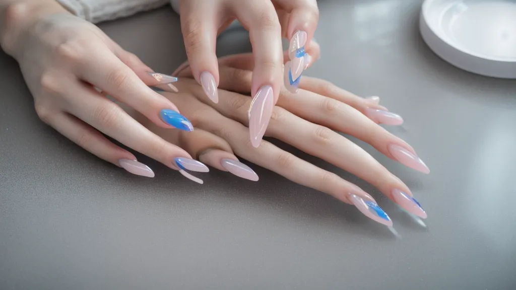 Manicurista profesional trabajando en su nuevo local comercial rentado.